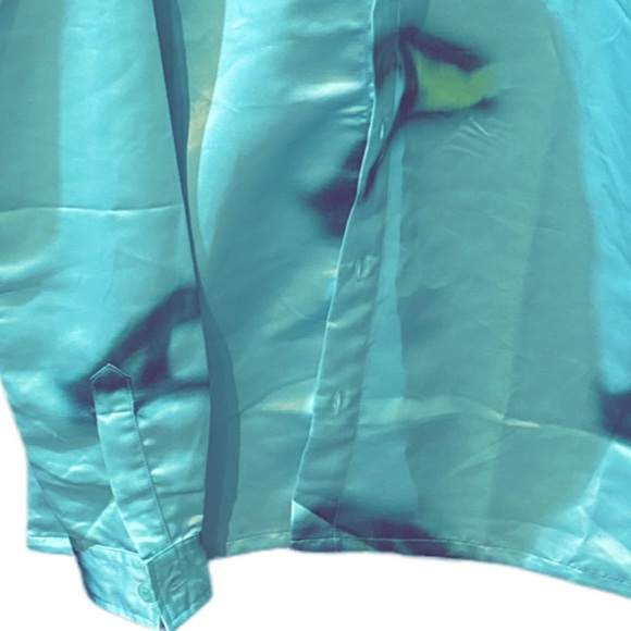 Boohoo Man Long Sleeve Satin Heart Hands Shirt - Picture 5 of 16